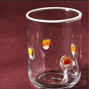 Anthropologie Juice Glass - Candy Corn 🎃